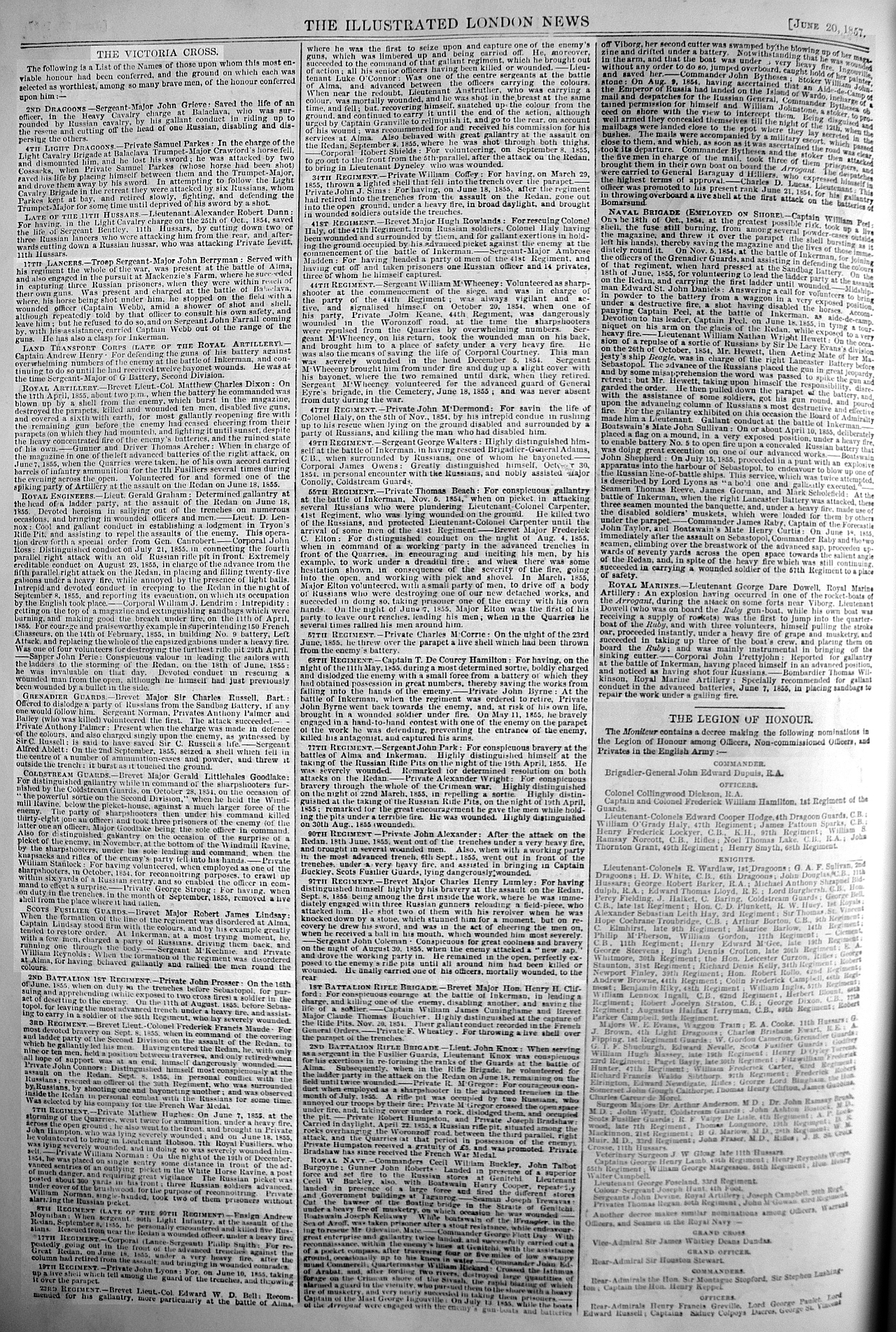 first awards of the victoria cross
